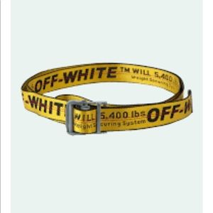 Off-white industrial belt